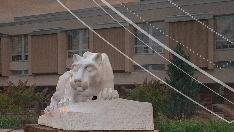 Lion shrine statue